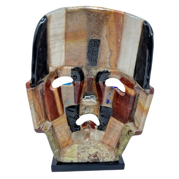 Unique Artistic Face Statue Vintage Art Colourful Statue - Picture 5 of 6